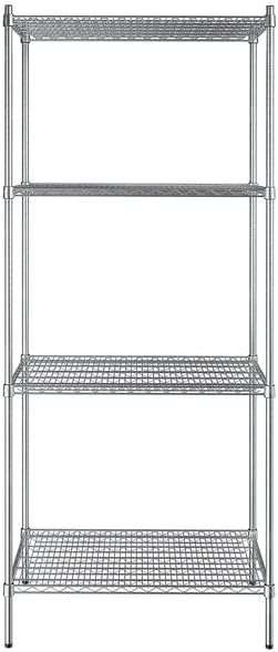 24" x 36" NSF Stainless Steel 4-Shelf Kit - Image 2