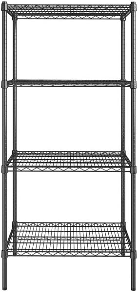 24" x 30" NSF Black Epoxy 4-Shelf Kit - Image 2