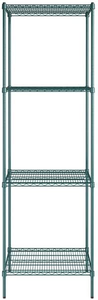 24" x 30" NSF Green Epoxy 4-Shelf Kit - Image 2