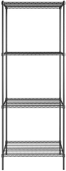 24" x 36" NSF Black Epoxy 4-Shelf Kit - Image 2