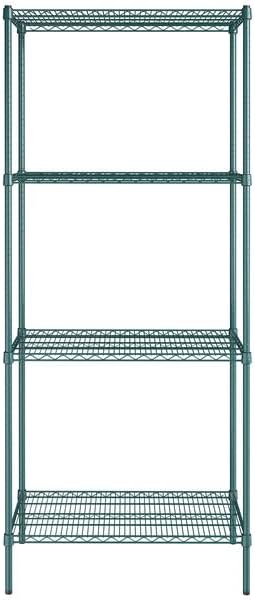 21" x 36" NSF Green Epoxy 4-Shelf Kit - Image 2