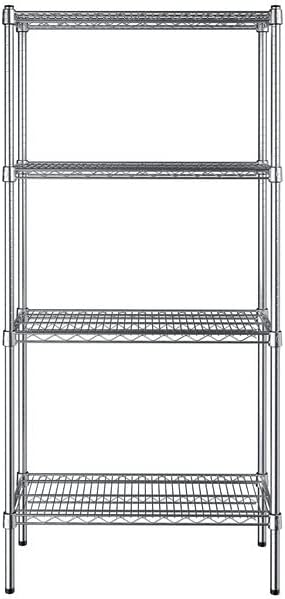 14" x 30" NSF Chrome 4-Shelf Kit - Image 2