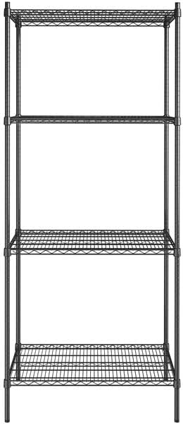 24" x 36" NSF Black Epoxy 4-Shelf Kit - Image 2
