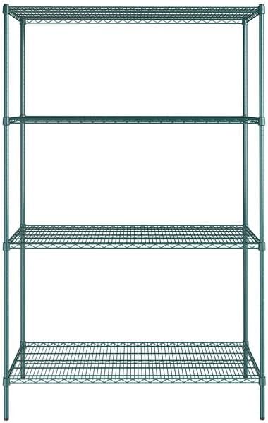 24" x 54" NSF Green Epoxy 4-Shelf Kit - Image 2