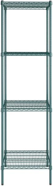 24" x 24" NSF Green Epoxy 4-Shelf Kit - Image 2