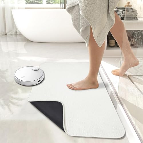 Bath Mat,Ultra Thin Bathroom Rugs,Rubber Bath Mats for Bathroom,No