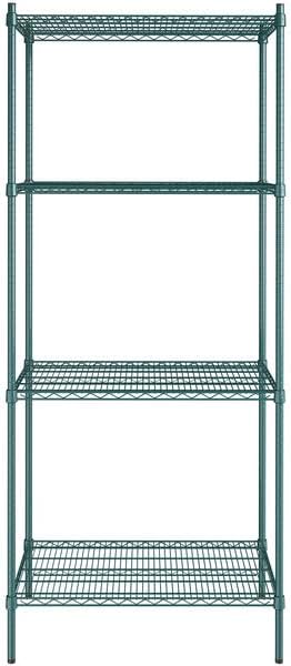 24" x 36" NSF Green Epoxy 4-Shelf Kit - Image 2