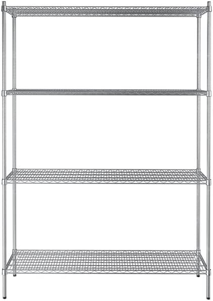 18" x 60" NSF Stainless Steel 4-Shelf Kit - Image 2