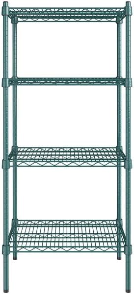 18" x 24" NSF Green Epoxy 4-Shelf Kit - Image 2