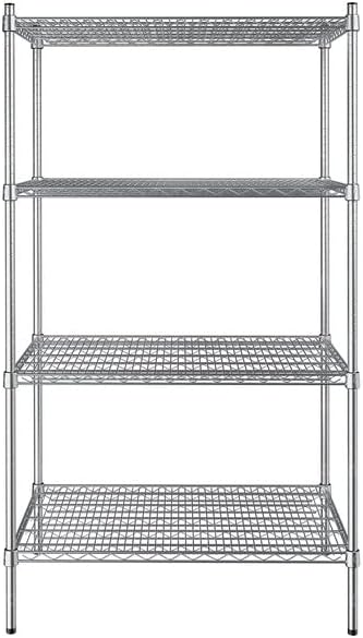 24" x 36" NSF Stainless Steel 4-Shelf Kit - Image 2