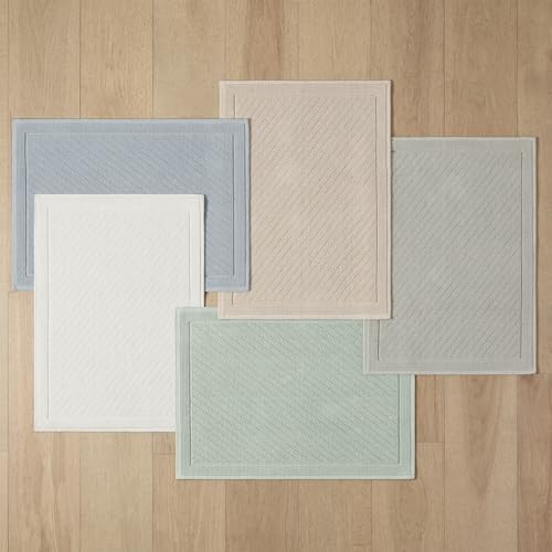 Arkwright 100% Cotton Bathroom Rug - High Absorbent Stylish Textured