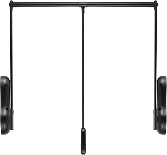YJINGRUI Pull Down Closet Rod, 120° Pull-down Wardrobe Hanger - Image 7