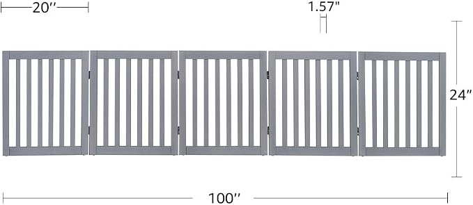 unipaws 24”H Free Standing Pet Gate - Image 7