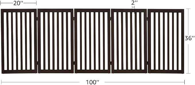 unipaws 36”H Free Standing Pet Gate - Image 7