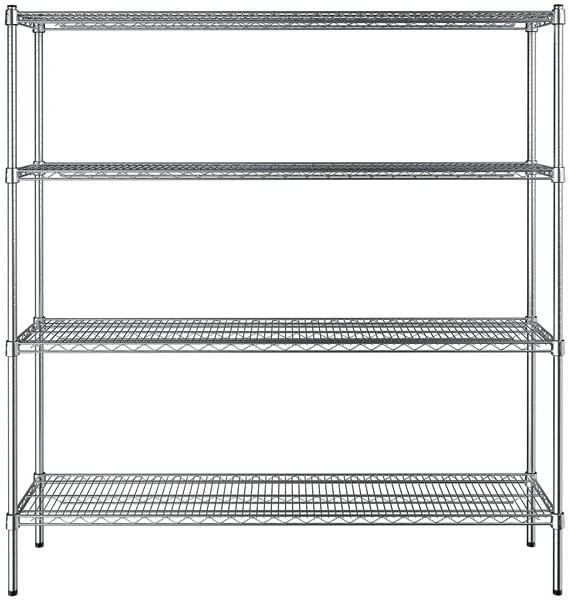14" x 60" NSF Chrome 4-Shelf Kit - Image 2