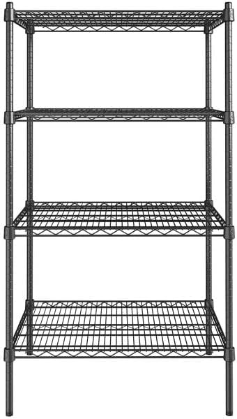 24" x 30" NSF Black Epoxy 4-Shelf Kit - Image 2