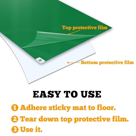 SATECH Tacky Mat, Sticky Mat for Hospital Laboratory Construction Pet 24"x36" - Image 8