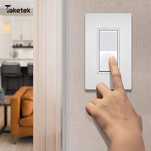 TAKETEK Screwless Decorator Wall Plate, Child Safe Outlet Cover