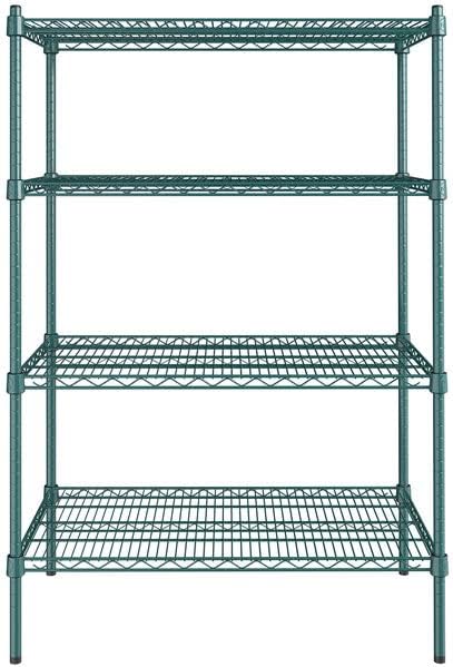 21" x 36" NSF Green Epoxy 4-Shelf Kit - Image 2