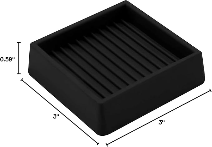 2X2 Rubber Caster Cups, Non Slip Furniture Pads, Anti-Slip Gripper, Anti Skid - Image 8