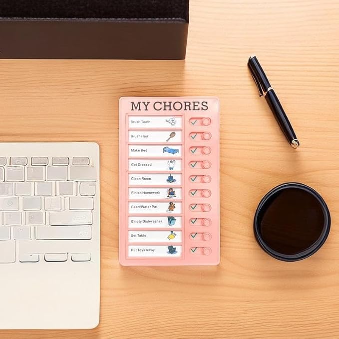 2 Pcs Chore Chart for Adults to do List My Chores Checklist Task Board Sliding - Image 7