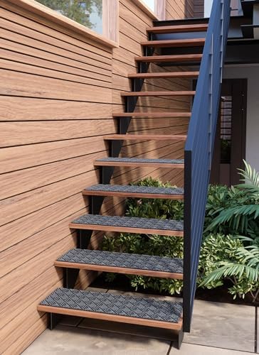 FINEHOUS Outdoor Stair Treads Non-Slip 35”x10” (6-Pack) – Carpet