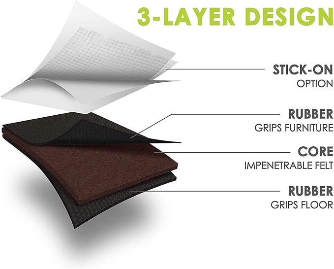 GorillaPads Non-Slip Furniture Pads/Grippers, Rubber Floor Protectors - Image 7