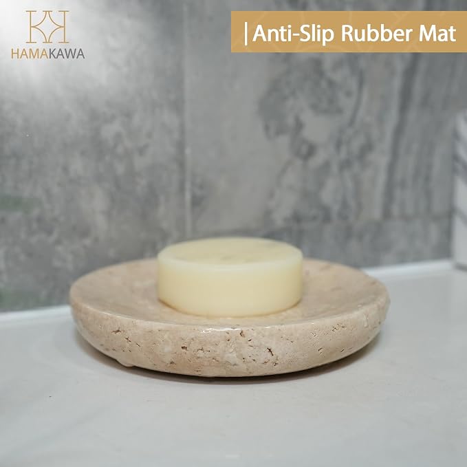 Natural Marble Round Jewelry Tray 5.5 inch, Earrings and Soap, Ideal Gift - Image 9