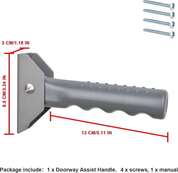 iGuerburn Doorway Flip Assist Handle, Door Assistant Support Grip Handle - Image 6