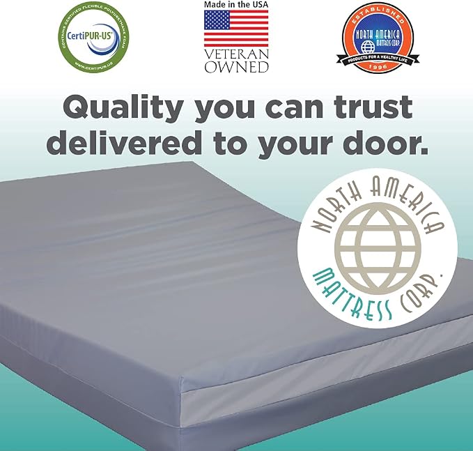 NAMC Advanced Care Therapeutic Fluid Resistant Gel Memory Foam Mattress - Image 7