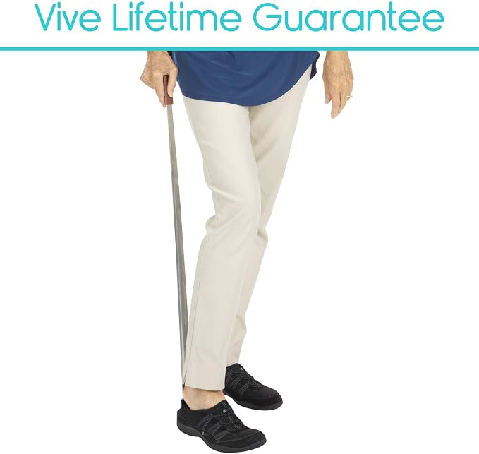 Vive Extra Long Handled Shoe Horn- Metal Shoehorn - Image 9