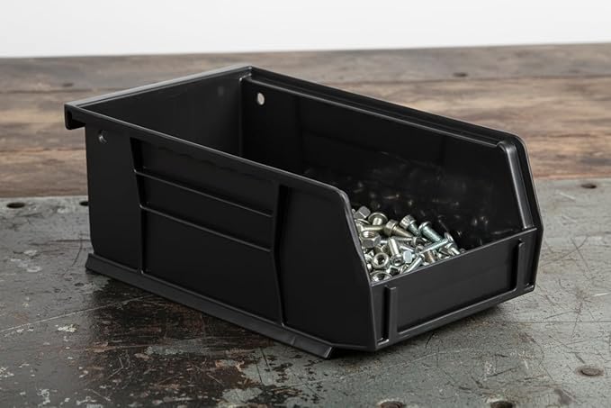 Hudson Exchange 7-1/2" x 4" x 3" Plastic Stackable Storage Bin and Hanging - Image 4