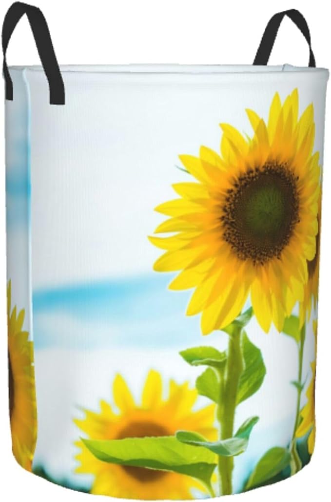 Laundry Basket Flower Plants Collapsible Large Capacity, 63L Dirty Clothes - Image 8