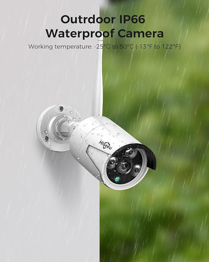 Hiseeu Home Security System, 2.4G/5G Wireless WiFi Pro, 4K NVR - Image 9