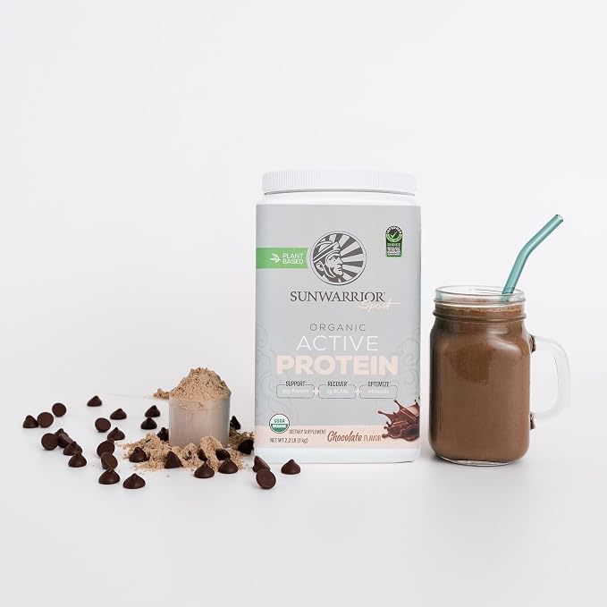 Sunwarrior Organic Plant Based Protein Powder | Vegan Organic Protein Powder - Image 8