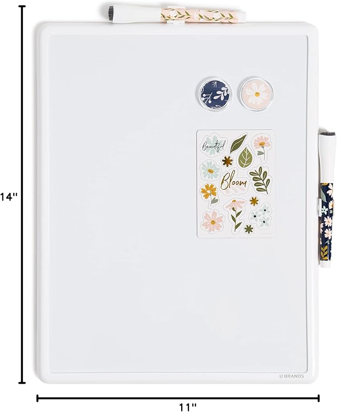 U Brands Contempo Magnetic Dry Erase Board White Board Kit, 11” x 14”, Fall - Image 8