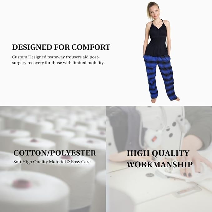 Inspired Comforts Unisex Tearaway Post Surgery Recovery Pajama Pants - Image 6