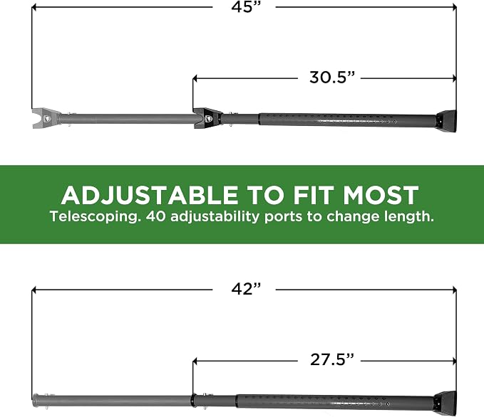 Sliding Door Security Bar, Door Jammer 2-in-1 Adjustable, Door Stoppers - Image 6