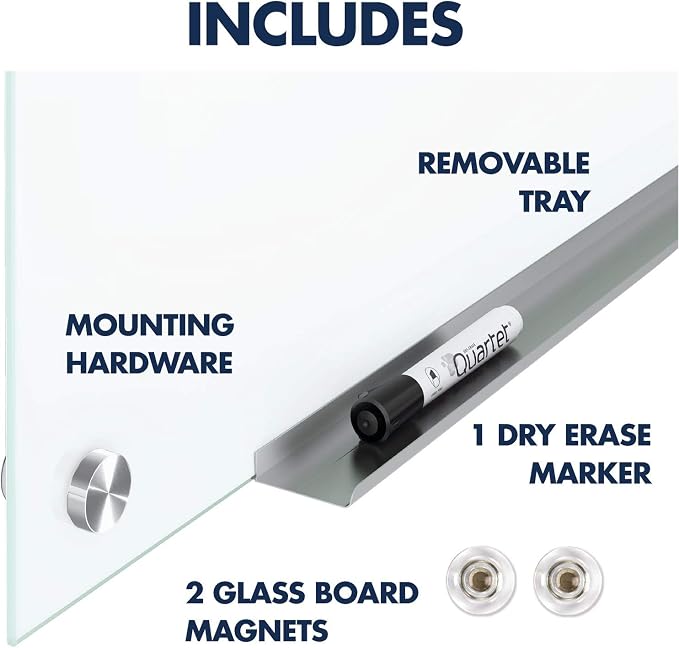 Quartet Dry Erase Board, Magnetic Whiteboard 24" x 18", Glass Board - Image 10