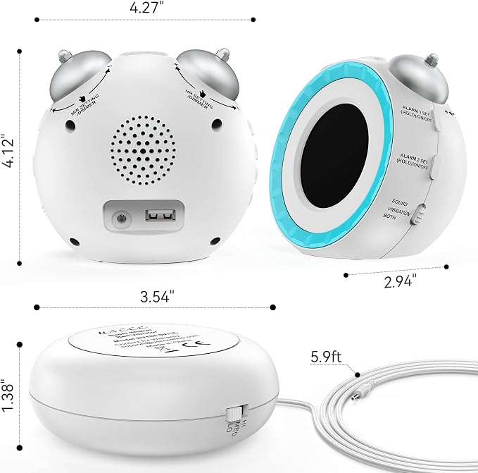 uscce Loud Dual Alarm Clock - Image 9