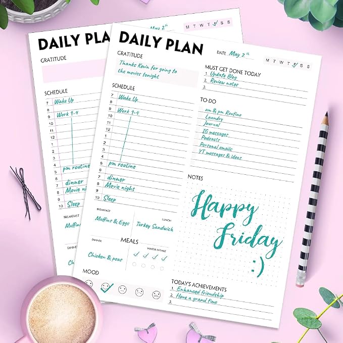 A4 Daily Planner Notepad - Image 7