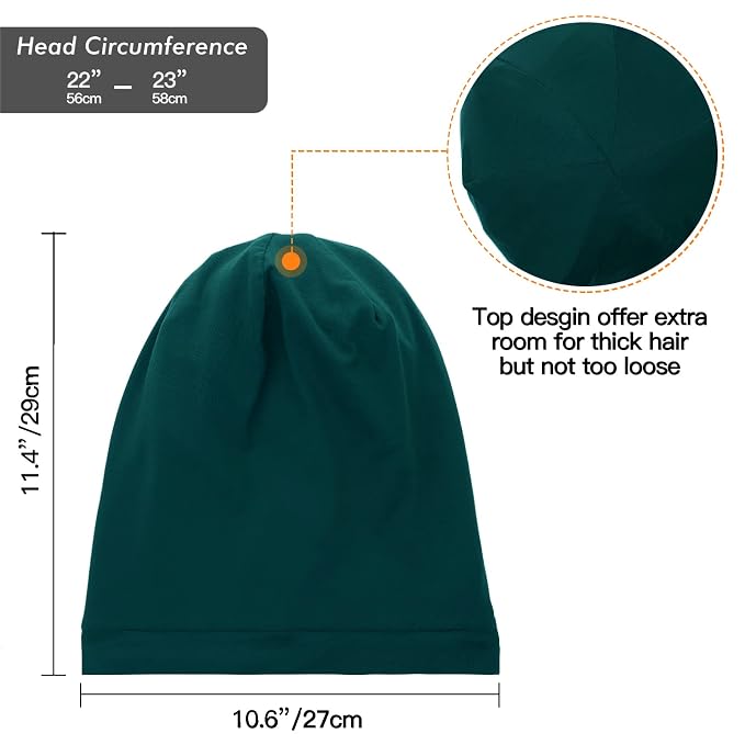 Silk Satin Lined Bonnet Sleep Cap - Image 6