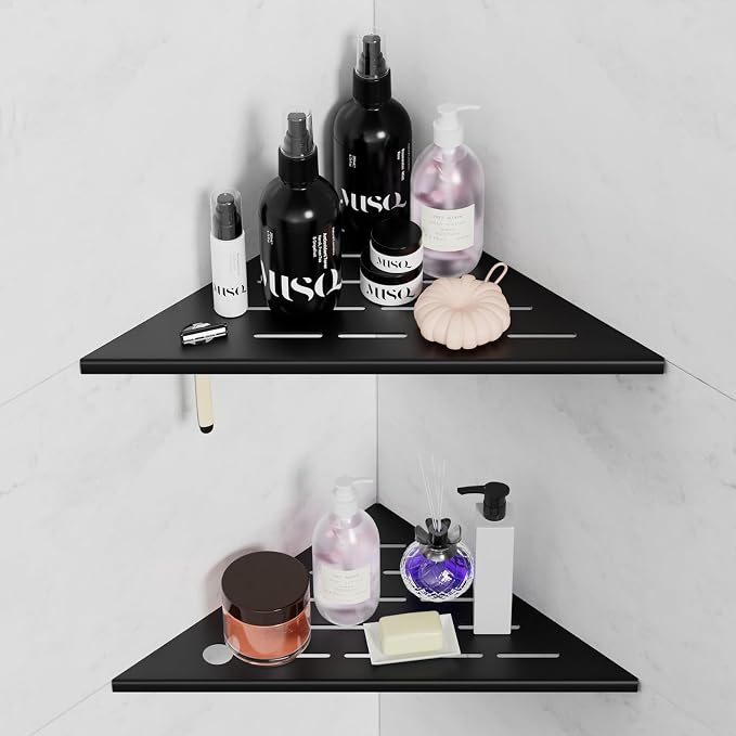 10" Corner Shower Shelves, Rustproof Shower Shelf - Image 9