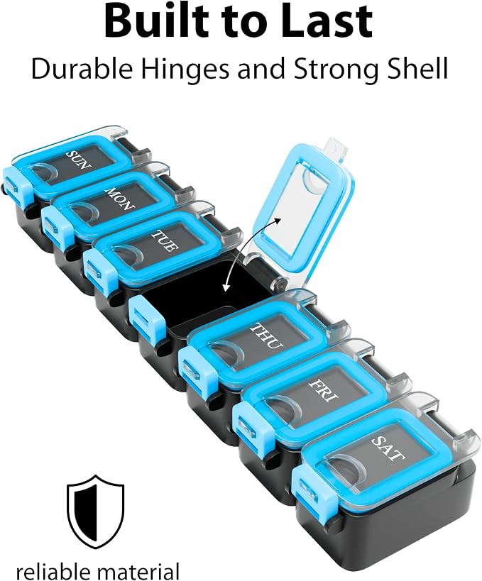 Weekly Pill Organizer 1 time a Day – Pill Box 7 Day - Image 9