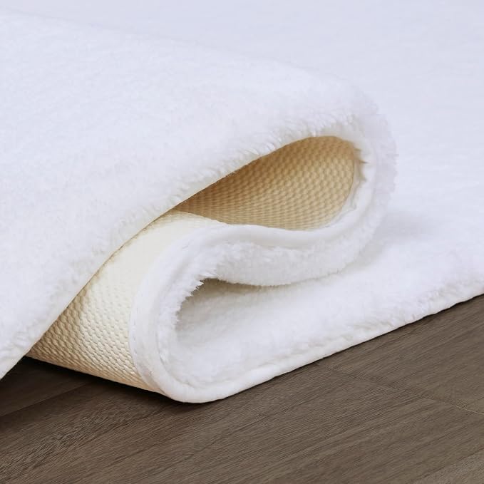 Madison Park Signature Marshmallow Bathroom Rug Non Slip, Luxrurious Plush Bath - Image 9