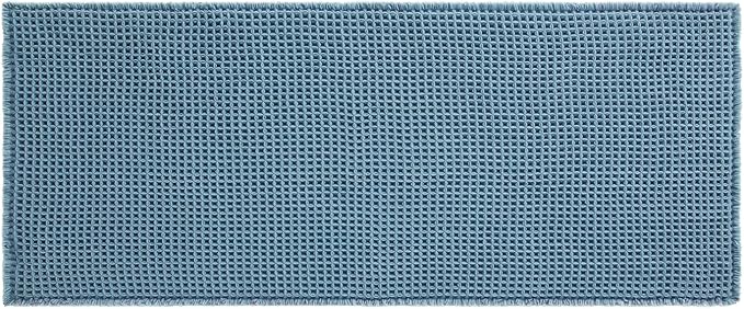 Waffle Bath Mat, Boho Bathroom Rugs Non Slip Washable Super Absorbent Quick Dry - Image 9