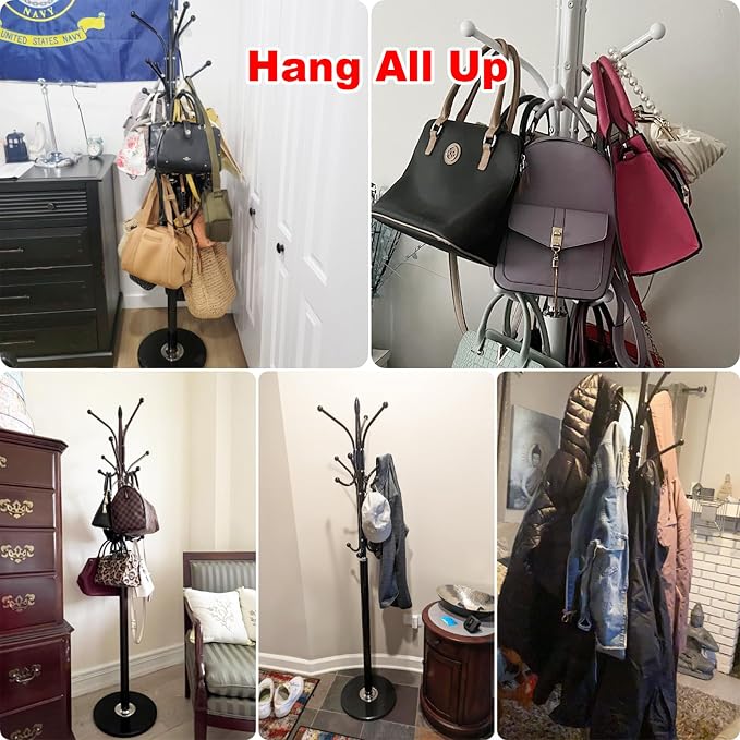 Kertnic Metal Coat Rack Stand - Image 9