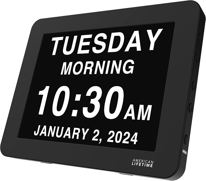American Lifetime New 2025 Dementia Clock Large Digital Clock - Image 9
