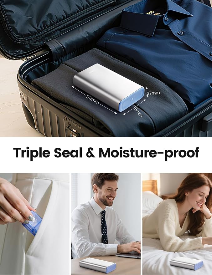 7 Day Weekly Pill Organizer, Metal Travel Pill Case, Large Capacity Daily Cute - Image 7