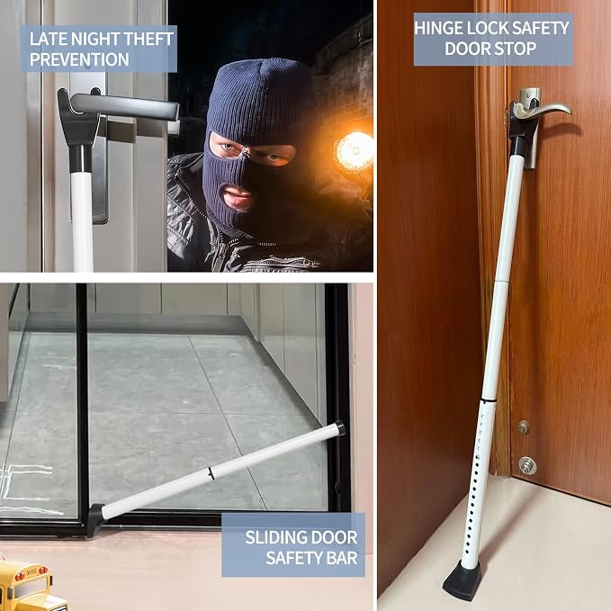 Upgraded Multi-Functional Door Security Bar & Sliding Windows Bar, Adjustable - Image 7